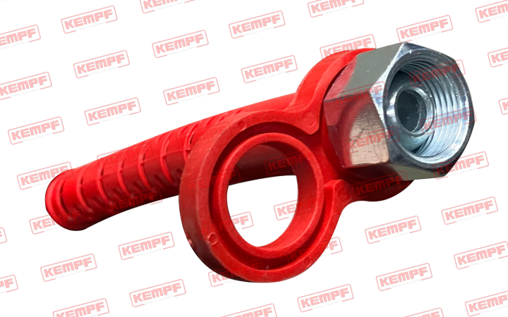 71055 Kempf Wendelflex M18x1,5 rot, l= 4.000 mm